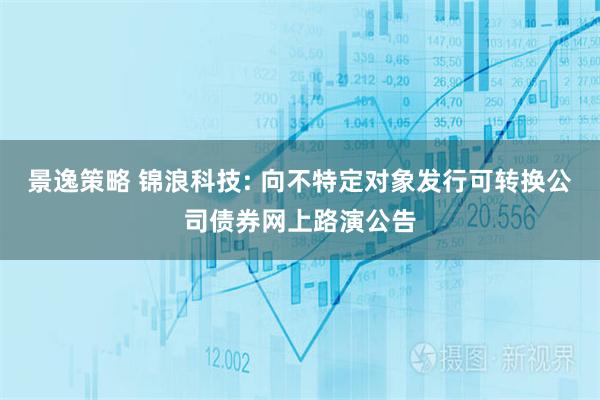 景逸策略 锦浪科技: 向不特定对象发行可转换公司债券网上路演公告