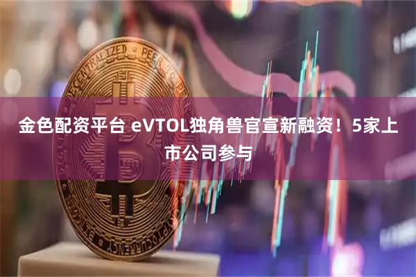 金色配资平台 eVTOL独角兽官宣新融资！5家上市公司参与